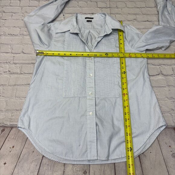 Theory Women Long Sleeve Jennie Button Shirt Top Blouse Size Large C064 -18 - Picture 2 of 16